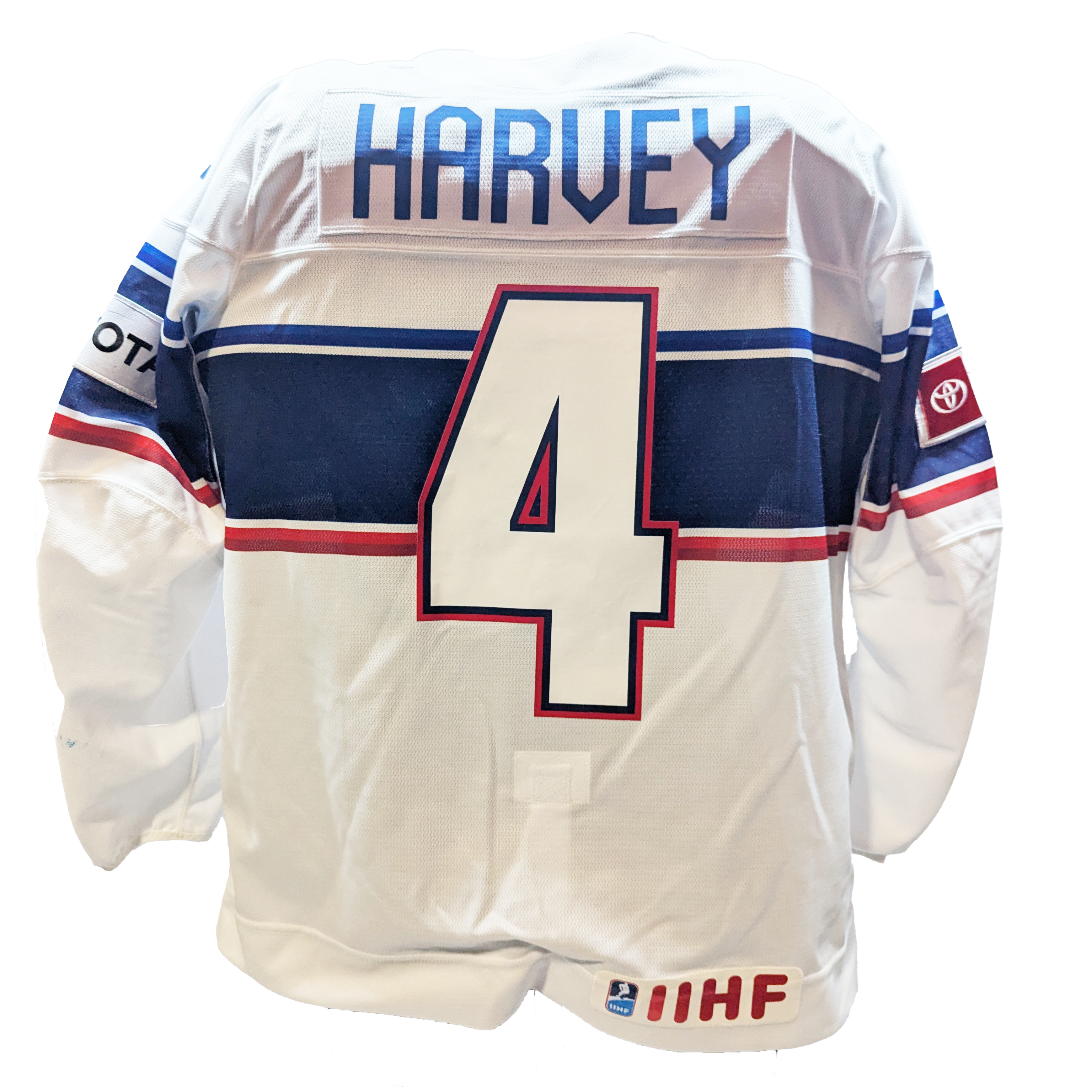 Nike - Maillot de match d'occasion de l'équipe américaine IIHF (blanc)
